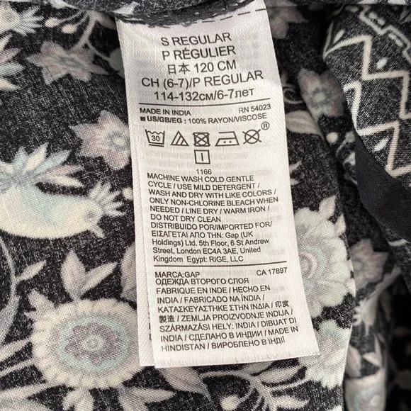 Girls Long Sleeve Gap Dress - Picture 6 of 6